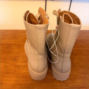 a new day Cream Ankle Boots